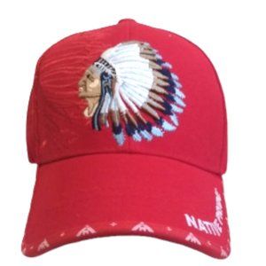 Tribal Design Red Baseball Cap